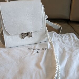 Patrizia Pepe Elegant White Crossbody Bag